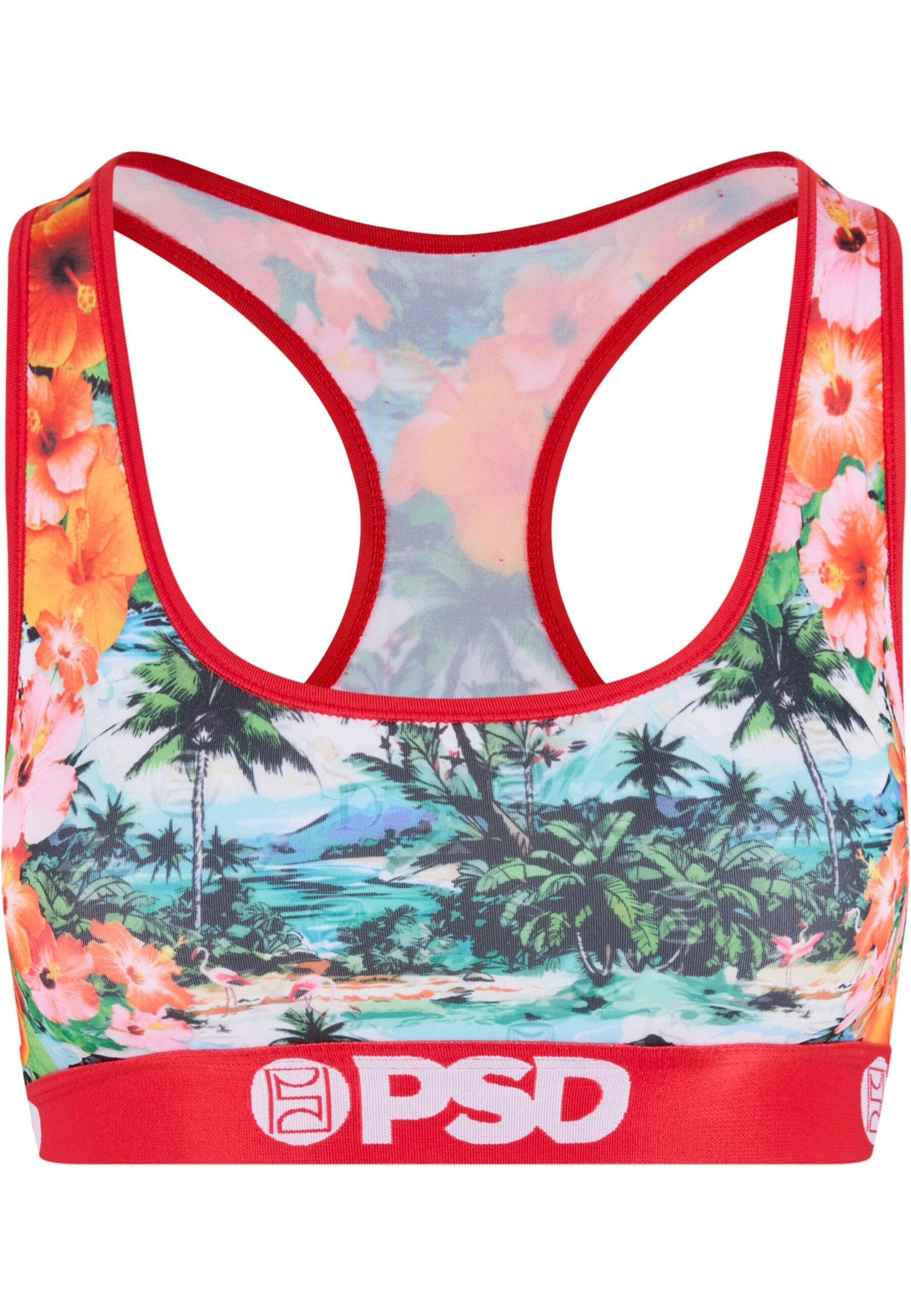 PSD Sportovní podprsenka 'Hawaiian Luxe' – mix barev: přední strana