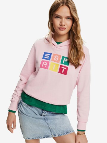 Sweat-shirt ESPRIT en rose : devant