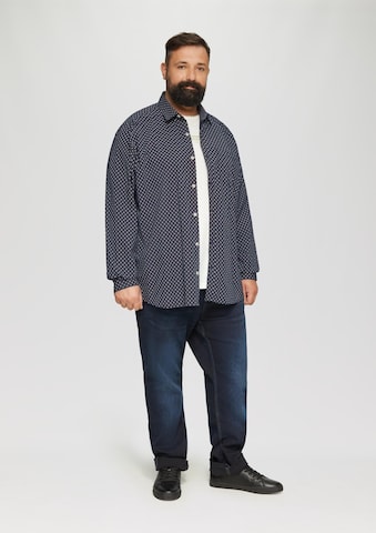 Coupe slim Chemise s.Oliver Red Label Big & Tall en bleu