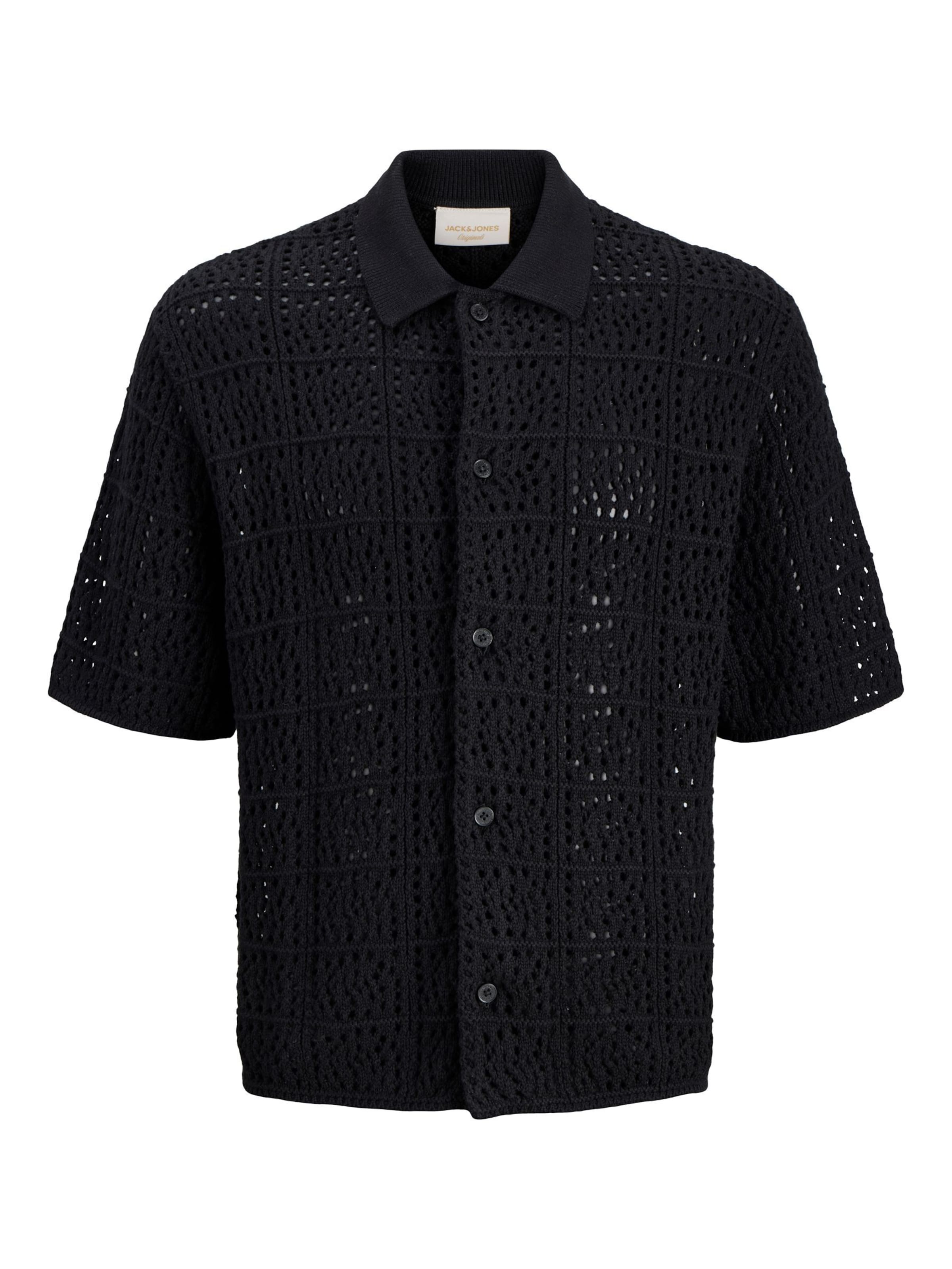 JACK & JONES Sweater in Black: front