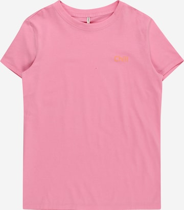 KIDS ONLY T-Shirt 'KOGVERA' in Pink: predná strana