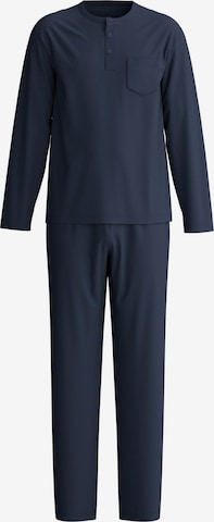 CALIDA Pyjama lang 'EDITION 85' in Blauw: voorkant