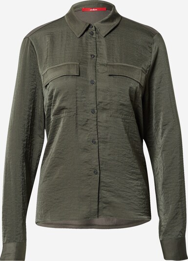 s.Oliver Blouse in de kleur Olijfgroen, Productweergave