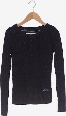 Superdry Sweater & Cardigan in XS in Blue: front
