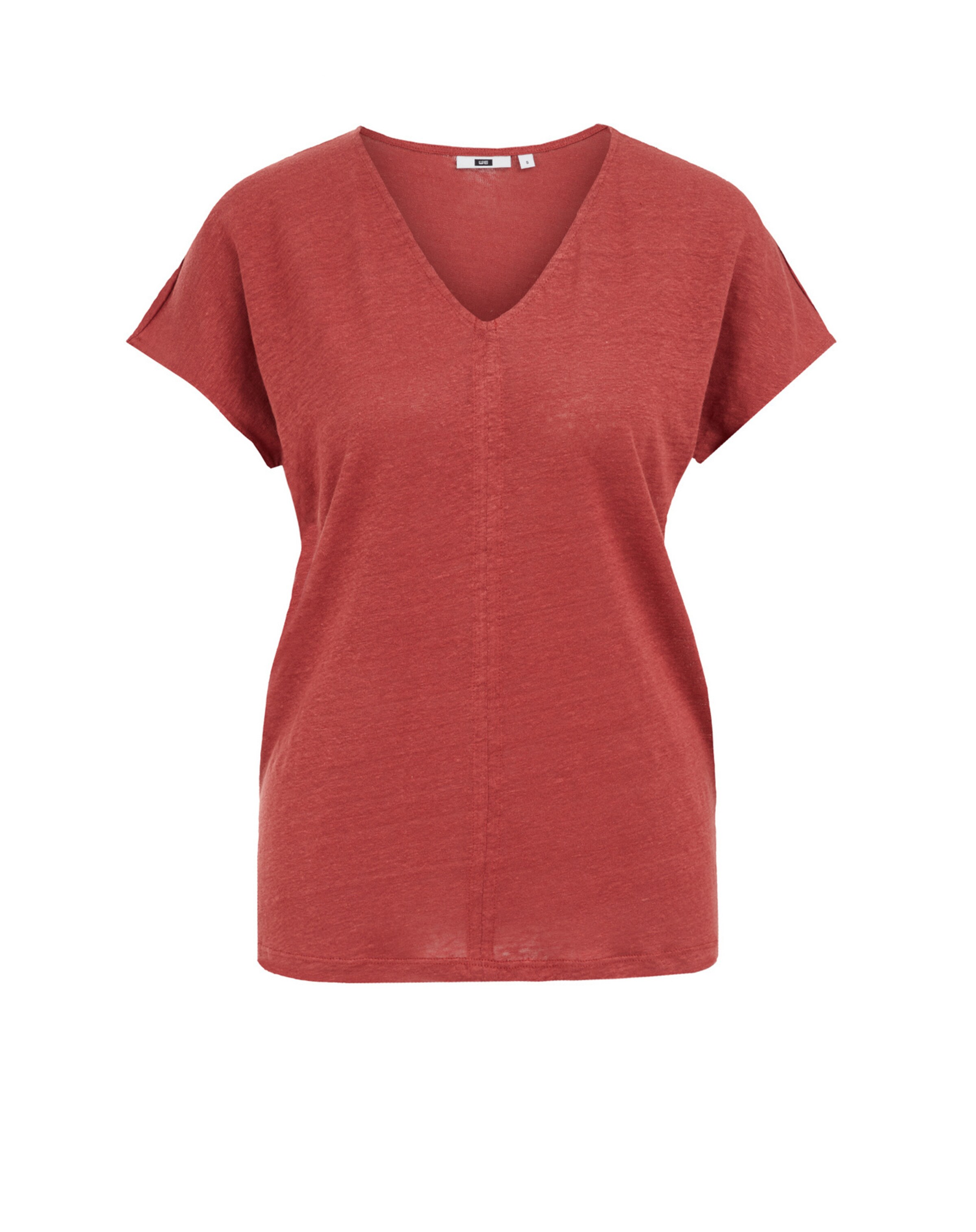 WE Fashion Тениска в червено: отпред