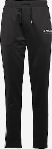 Karl Lagerfeld Regular Hose in Schwarz: predná strana