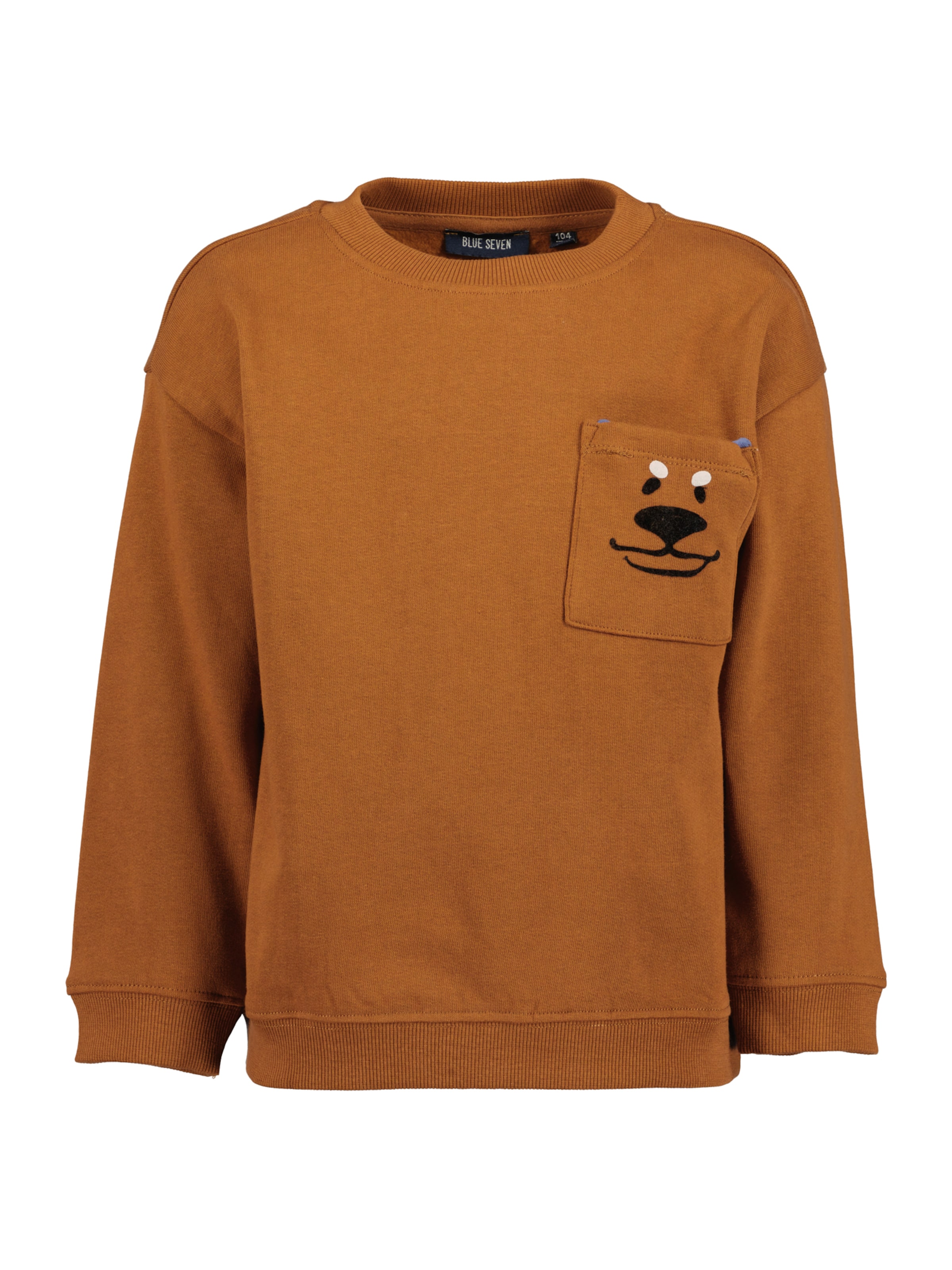 Felpa di BLUE SEVEN in marrone