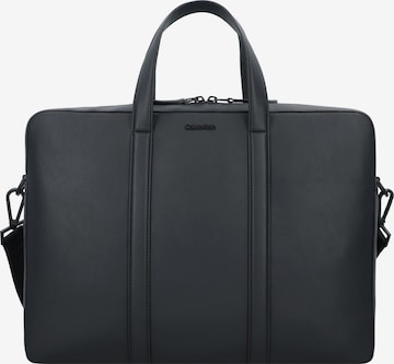 Borsa portadocumenti 'Minimal Focus' di Calvin Klein in nero: frontale