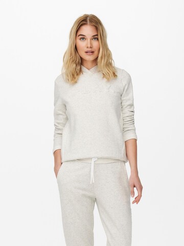 ONLY PLAY Athletic Sweatshirt 'Shau' in White: front