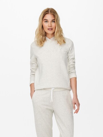 ONLY PLAY Sports sweatshirt 'Shau' in White: front