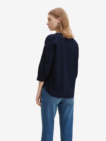 TOM TAILOR Blouse in Blue