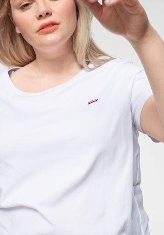 Levi's® Plus Shirt 'PL The Perfect Tee' in Weiß