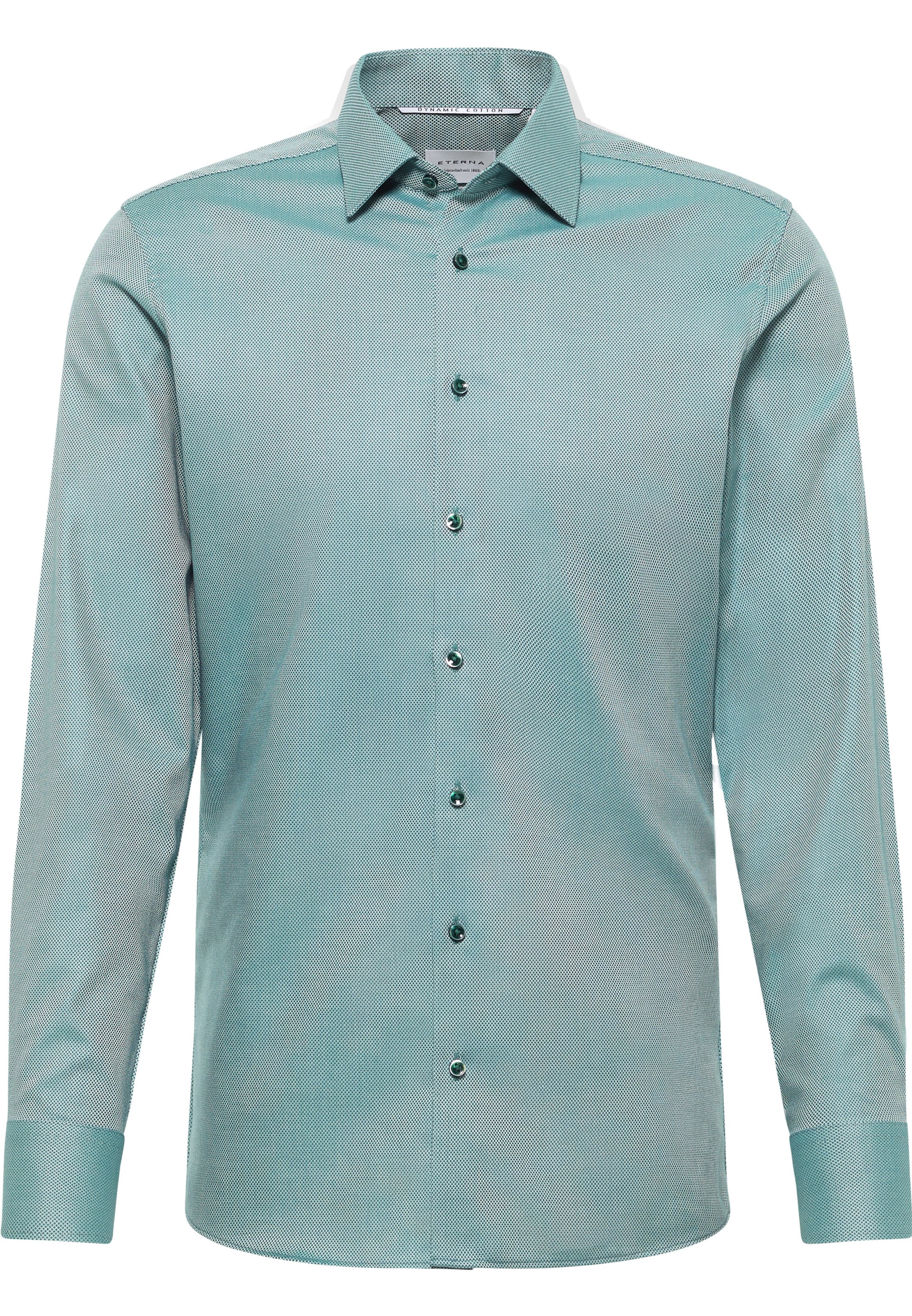 ETERNA Zakelijk overhemd in Groen: voorkant