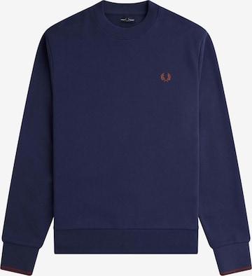 Sweat-shirt Fred Perry en bleu : devant