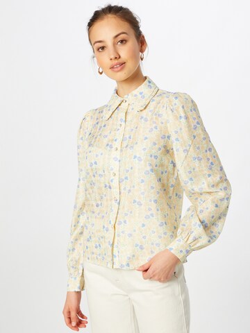 NA-KD Blouse in Yellow: front