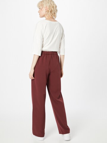 PIECES Wide leg Broek 'PCBOZZY' in Rood