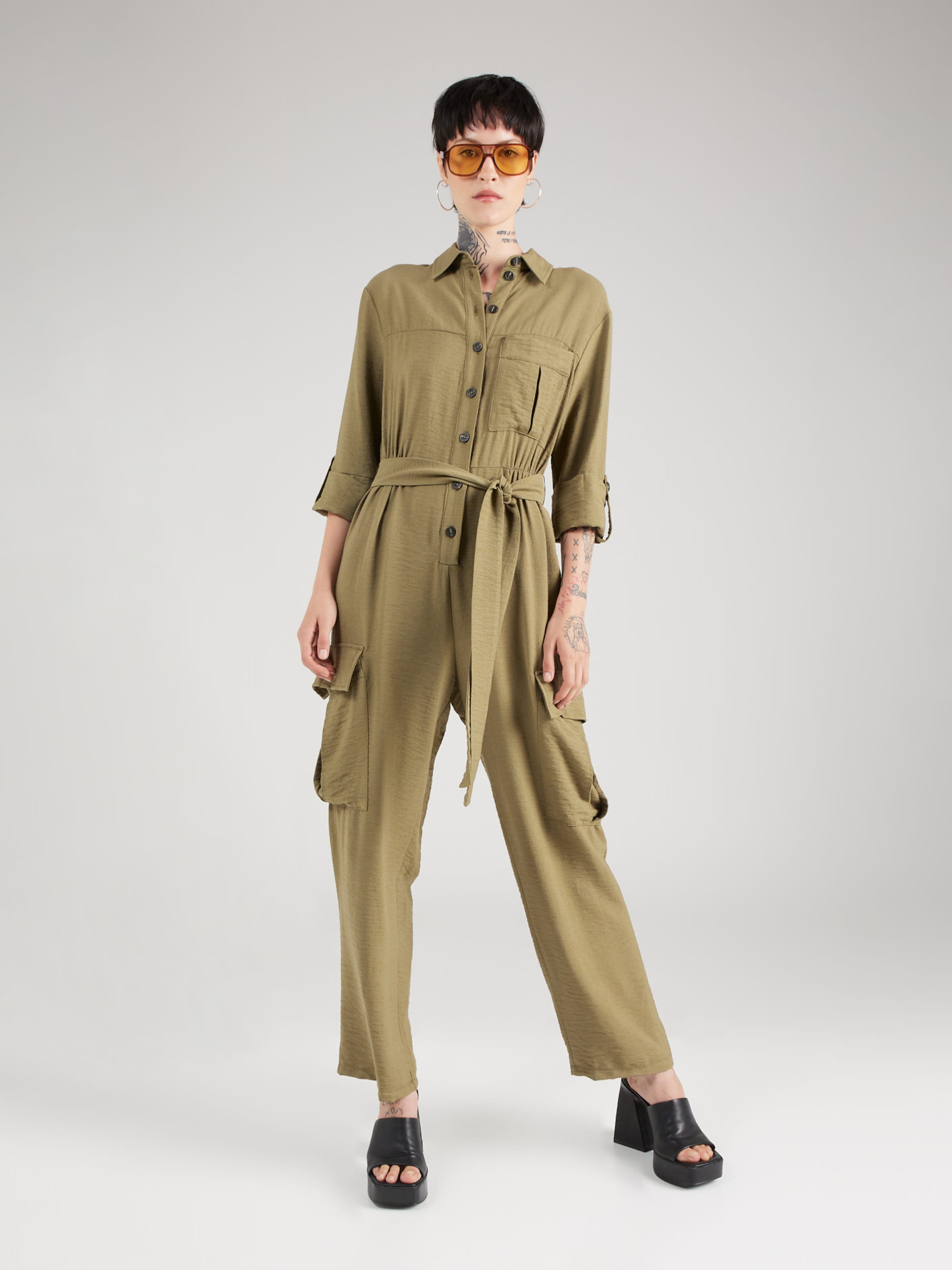 Khaki jumpsuit topshop sales