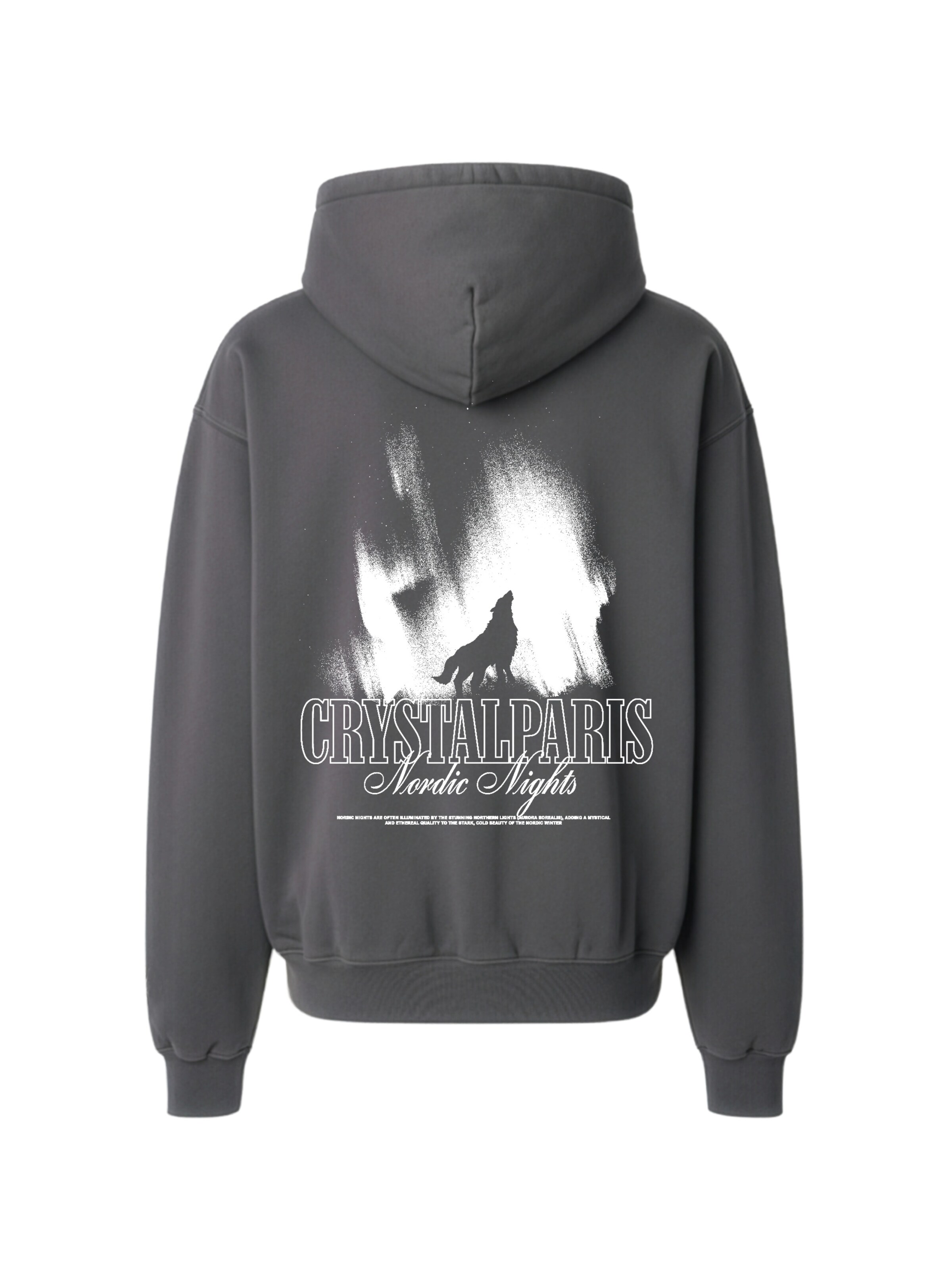 Crystal Paris Sweatshirt 'Wolf' in Grey
