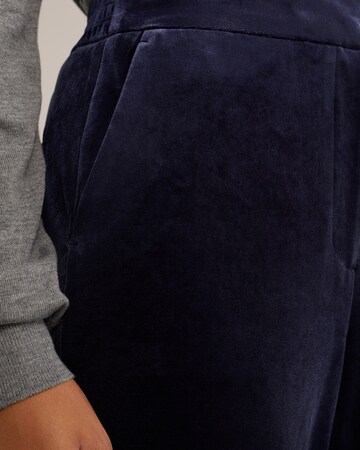 WE Fashion Wide leg Trousers in Blue