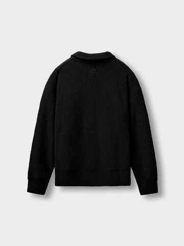 Burocs Pullover 'Knit Half-Zip'‌‌‌‌‌ in Schwarz