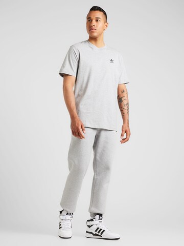 ADIDAS ORIGINALS Tapered Pants 'Trefoil Essentials' in Grey