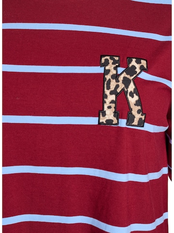 Zizzi Shirt 'Eofelia' in Rood