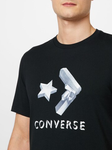 CONVERSE T-Shirt 'Crystals' in Schwarz