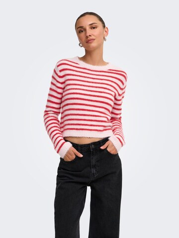 ONLY Trui 'KERRY' in Roze: voorkant