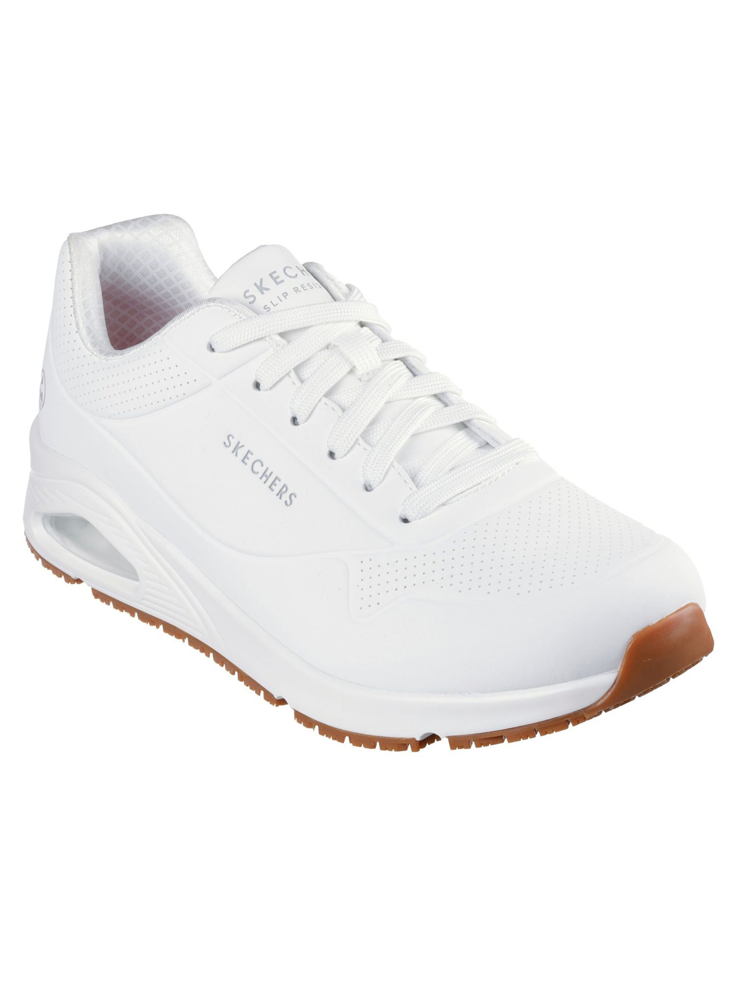 SKECHERS Sportlicher Schnürschuh 'Uno Sr'‌‌‌‌‌‌‌‌ in Weiß: Vorderseite