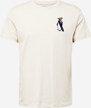 WESTMARK LONDON - Camisa 'Cartoon Penguin' em branco: frente