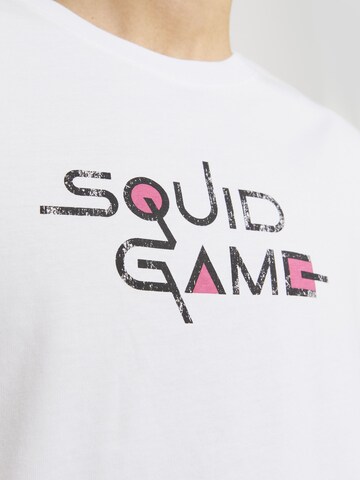 T-Shirt 'JJSquidgame' JACK & JONES en blanc