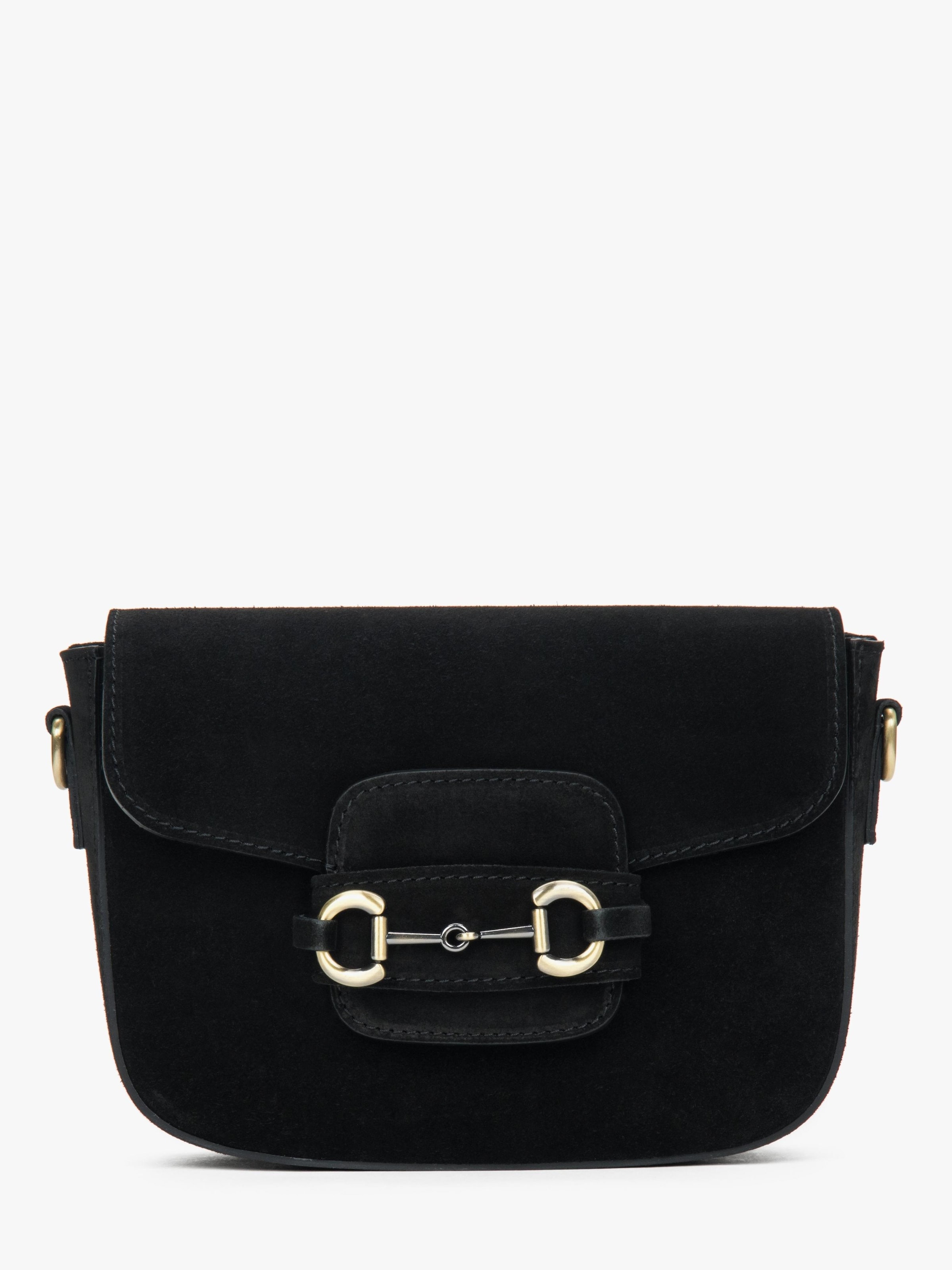 Estro Shoulder Bag '1223' in Black: front