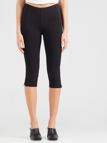 WEEKDAY Skinny Leggings in Black: front