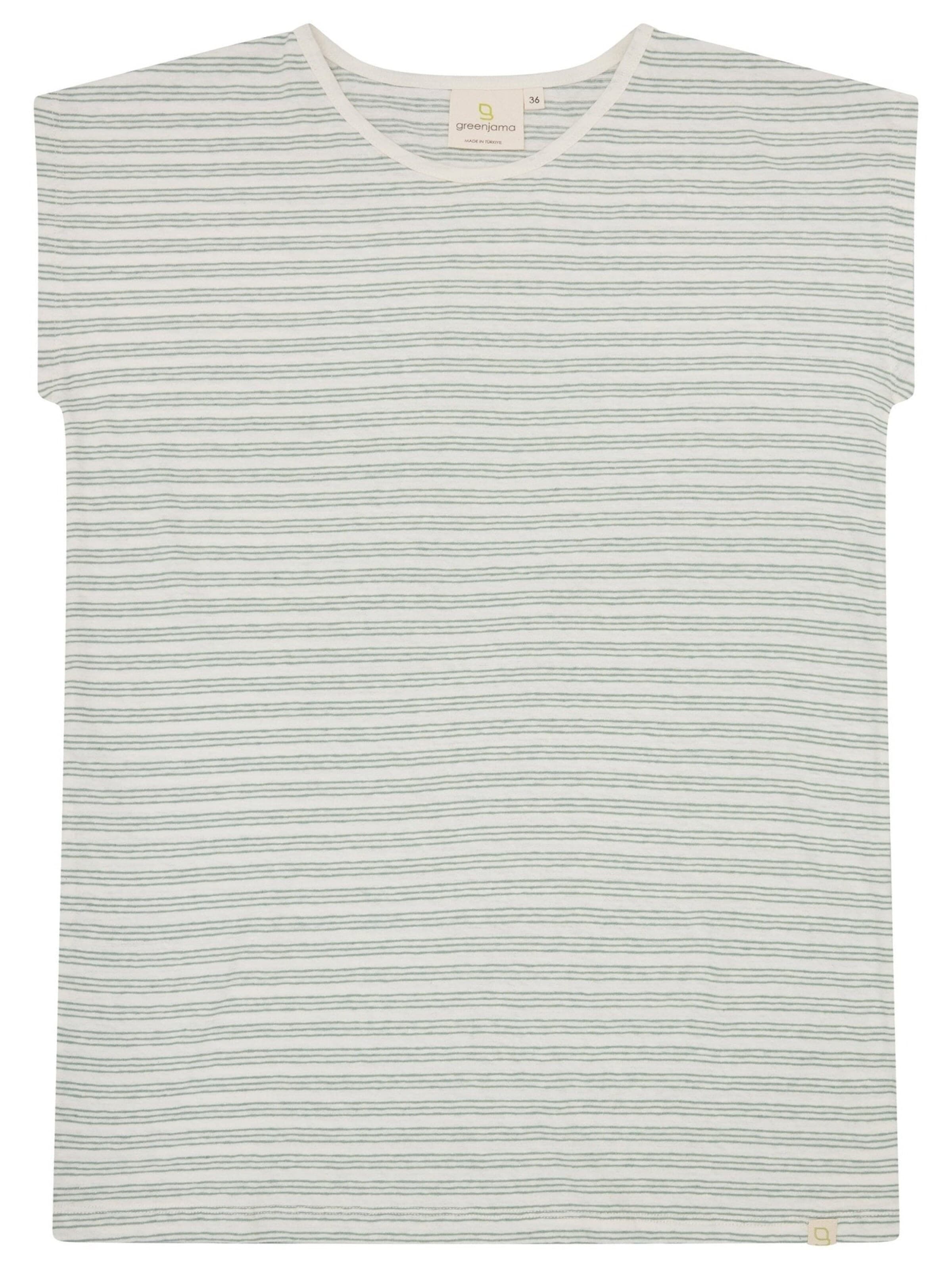 greenjama Pajama Shirt in Green: front