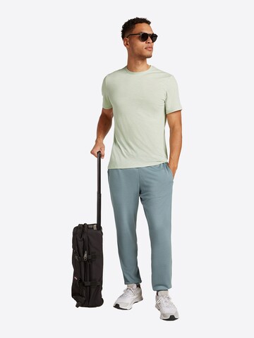 Maglietta 'Merino Linen Tee Stripe' di ICEBREAKER in marrone