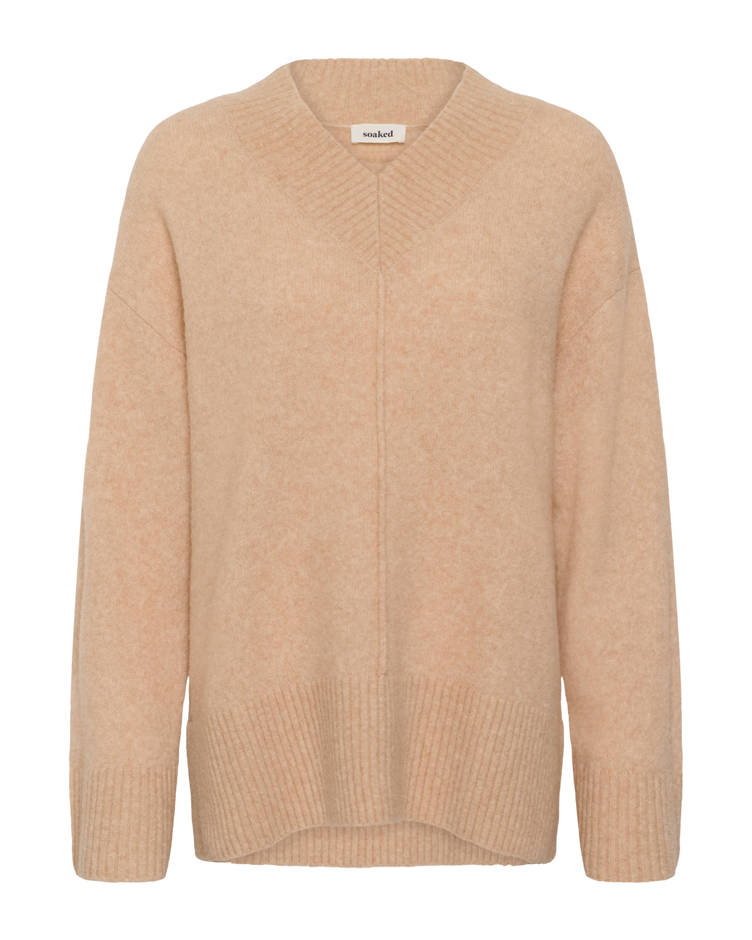 SOAKED IN LUXURY - Jersey 'Bean' en marrón: frente