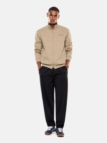 Giacca di felpa 'FELPA' di EA7 Emporio Armani in beige
