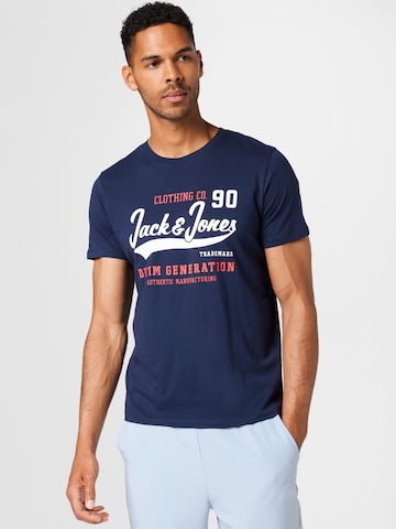 T-Shirt JACK & JONES en bleu : devant