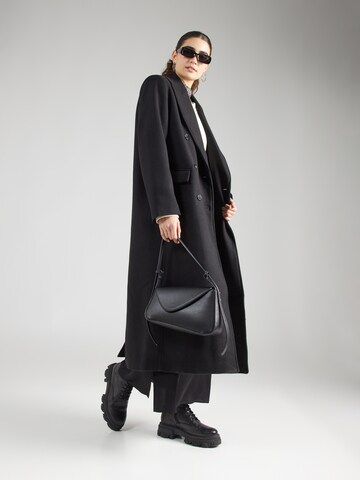 Gina Tricot Between-Seasons Coat in Black