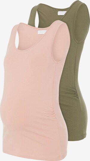 MAMALICIOUS Top 'Tea' in Khaki / Pink, Item view