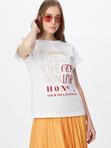 T-shirt Rich & Royal en blanc : devant