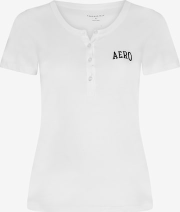 T-shirt AÉROPOSTALE en blanc : devant