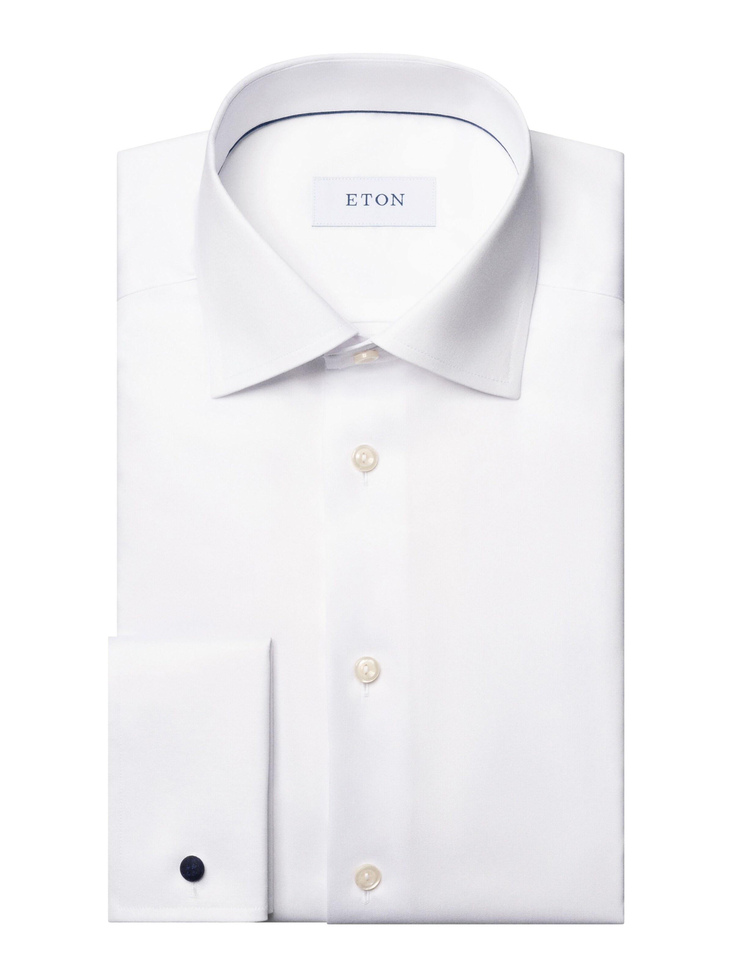 balta ETON Priglundantis modelis Marškiniai