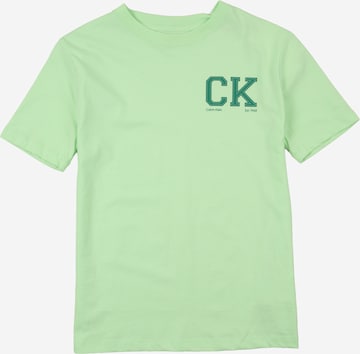 Calvin Klein Jeans - Camiseta en verde: frente