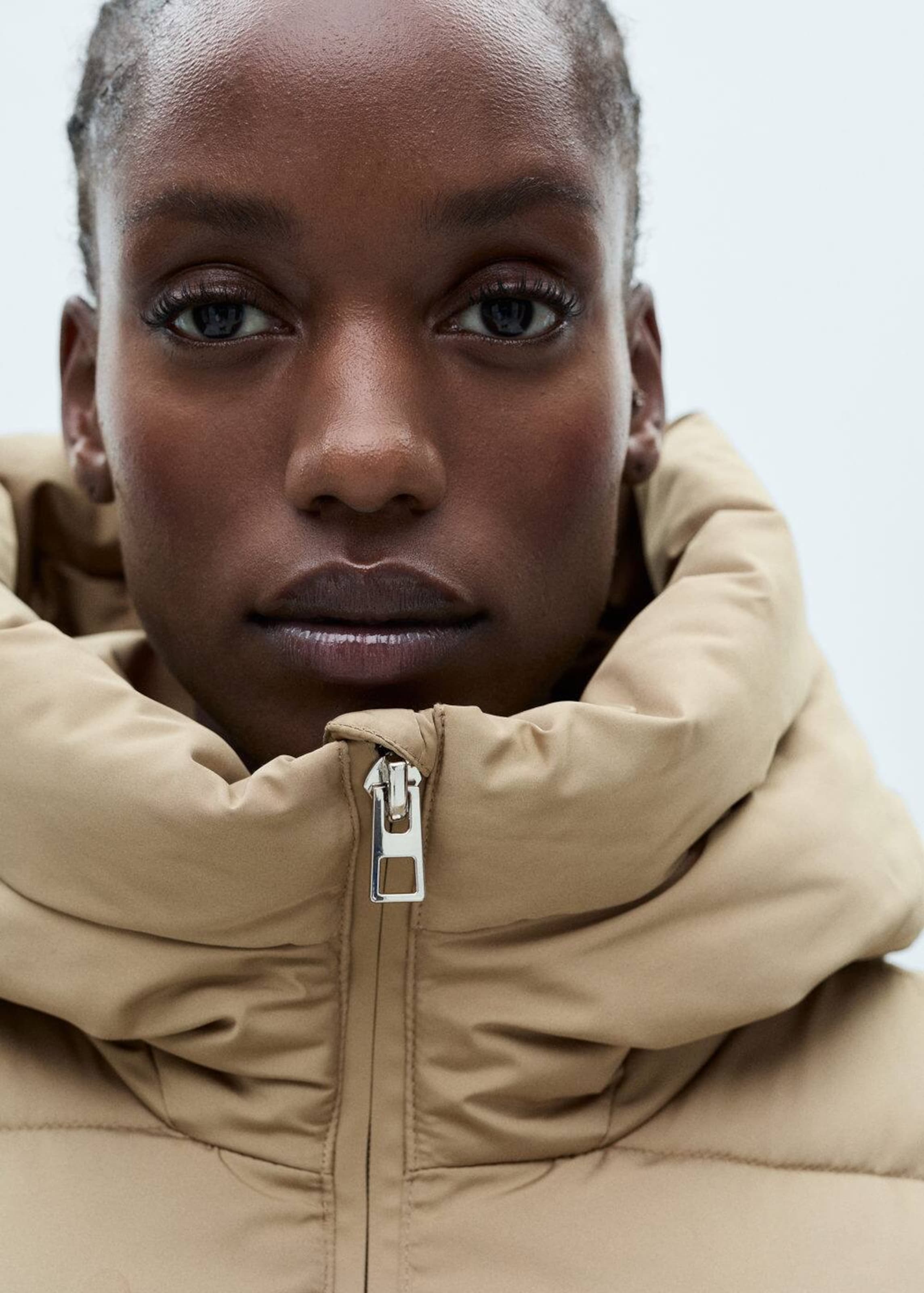 MANGO Winter Jacket Tokyo in Beige ABOUT YOU