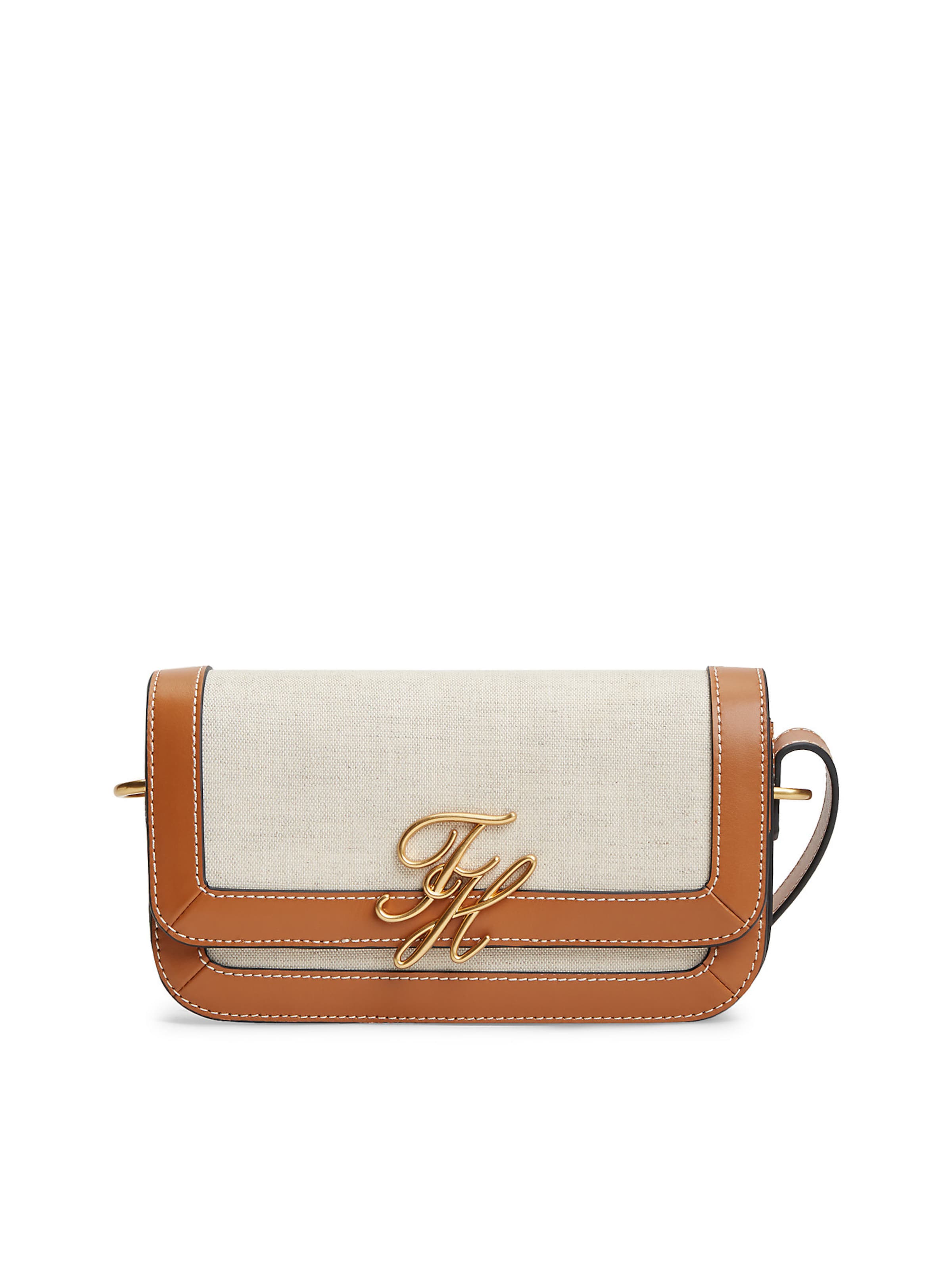Sac à bandoulière TOMMY HILFIGER en marron : devant