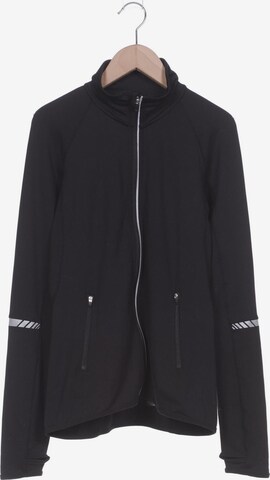 H&M Sweatshirt & Zip-Up Hoodie in S in Black: front