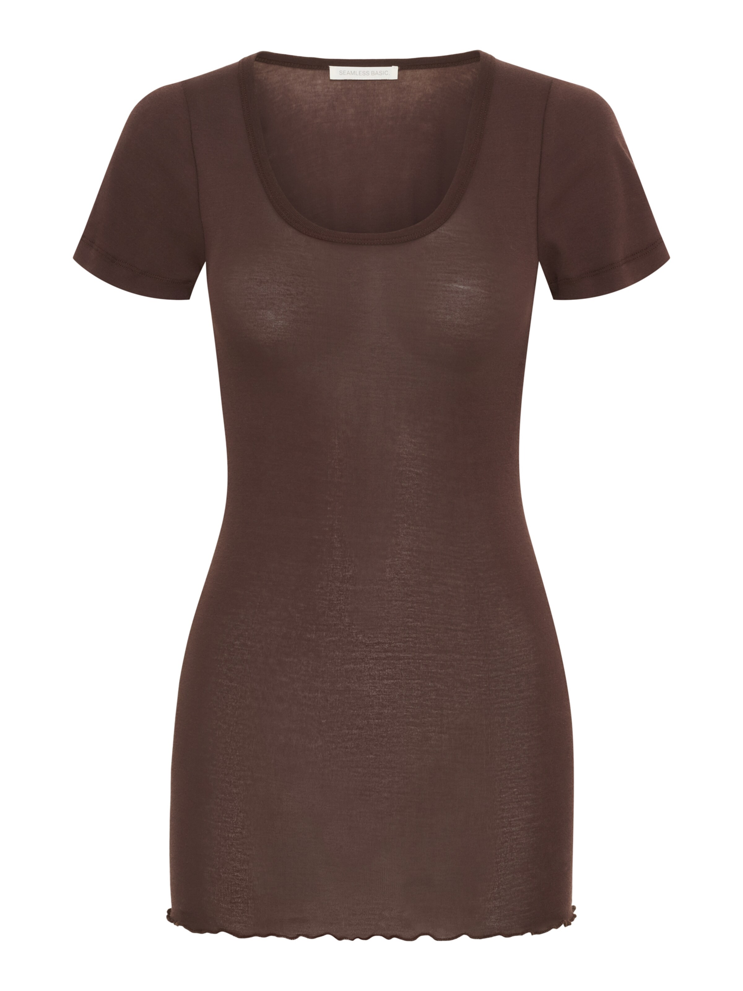 T-shirt 'Roseanna' Seamless Basic en marron : devant