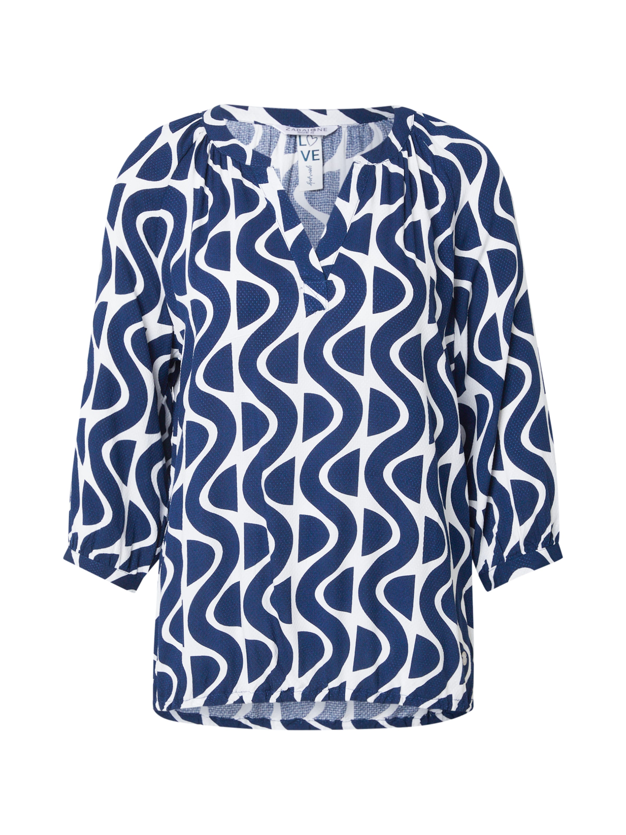 Chemisier &#x27;Co44rnelia&#x27; ZABAIONE en bleu : devant