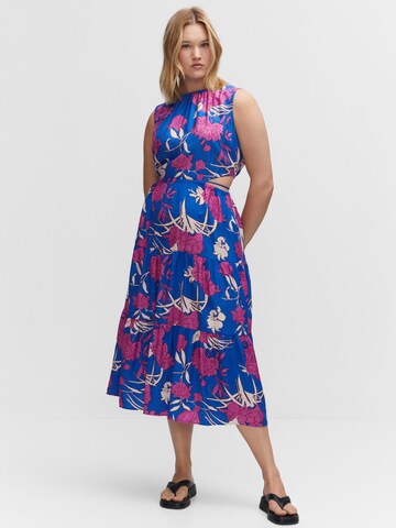 MANGO Jurk 'Nuti' in Blauw